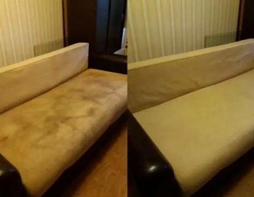 Перетяжка мягкого дивана, обивка мебели фото