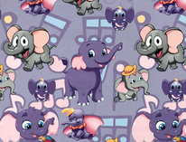 Ткань для перетяжки мебели из Коллекции Слоники