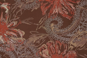 Ткань для перетяжки мебели Leticia 2 flower 1002