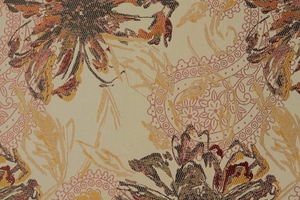 Ткань для перетяжки мебели Leticia 2 flower 1005