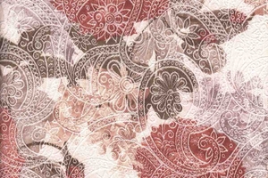 Ткань для перетяжки мебели New Age 4 Big Rose Brown